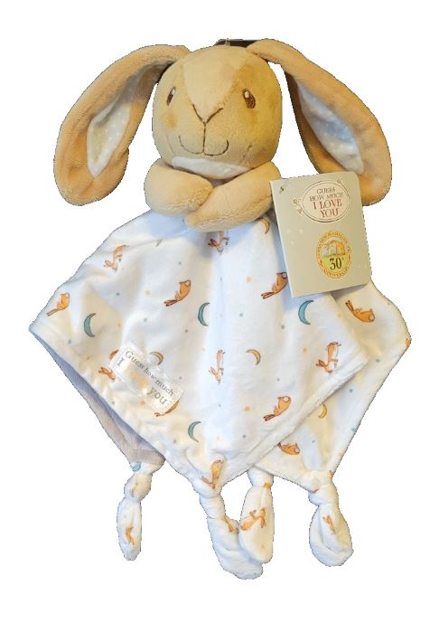 Guess How Much I Love You Brown Plush Bunny Rabbit Security Blanket Lovey