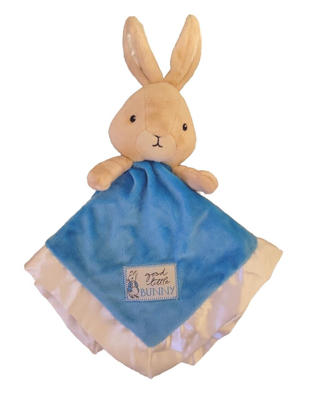 Kids Preferred Beatrix Potter Plush Bunny Rabbit Security Lovey with Satin Trim