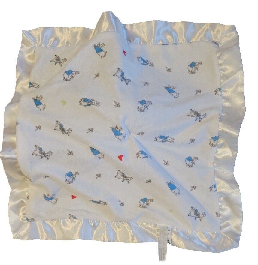 Kids Preferred Beatrix Potter Plush Bunny Rabbit Security Lovey with Satin Trim