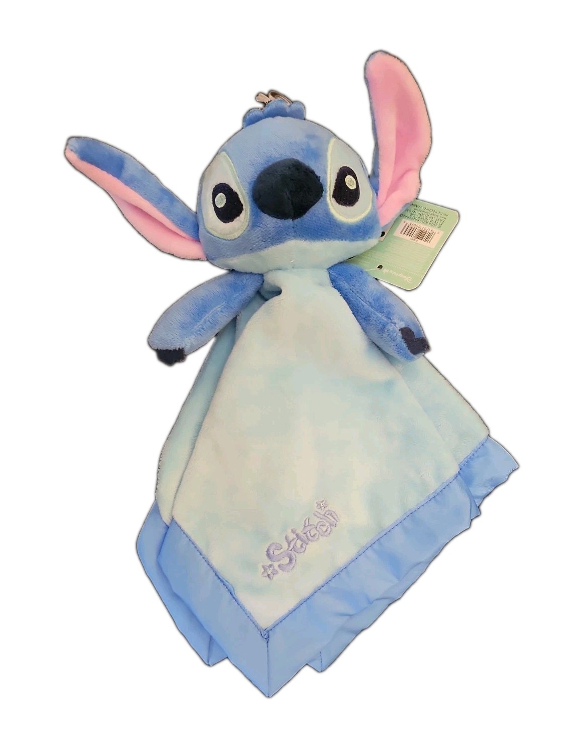 Disney Baby Lilo & Stitch Plush Blue Infant Security Blanket Lovey