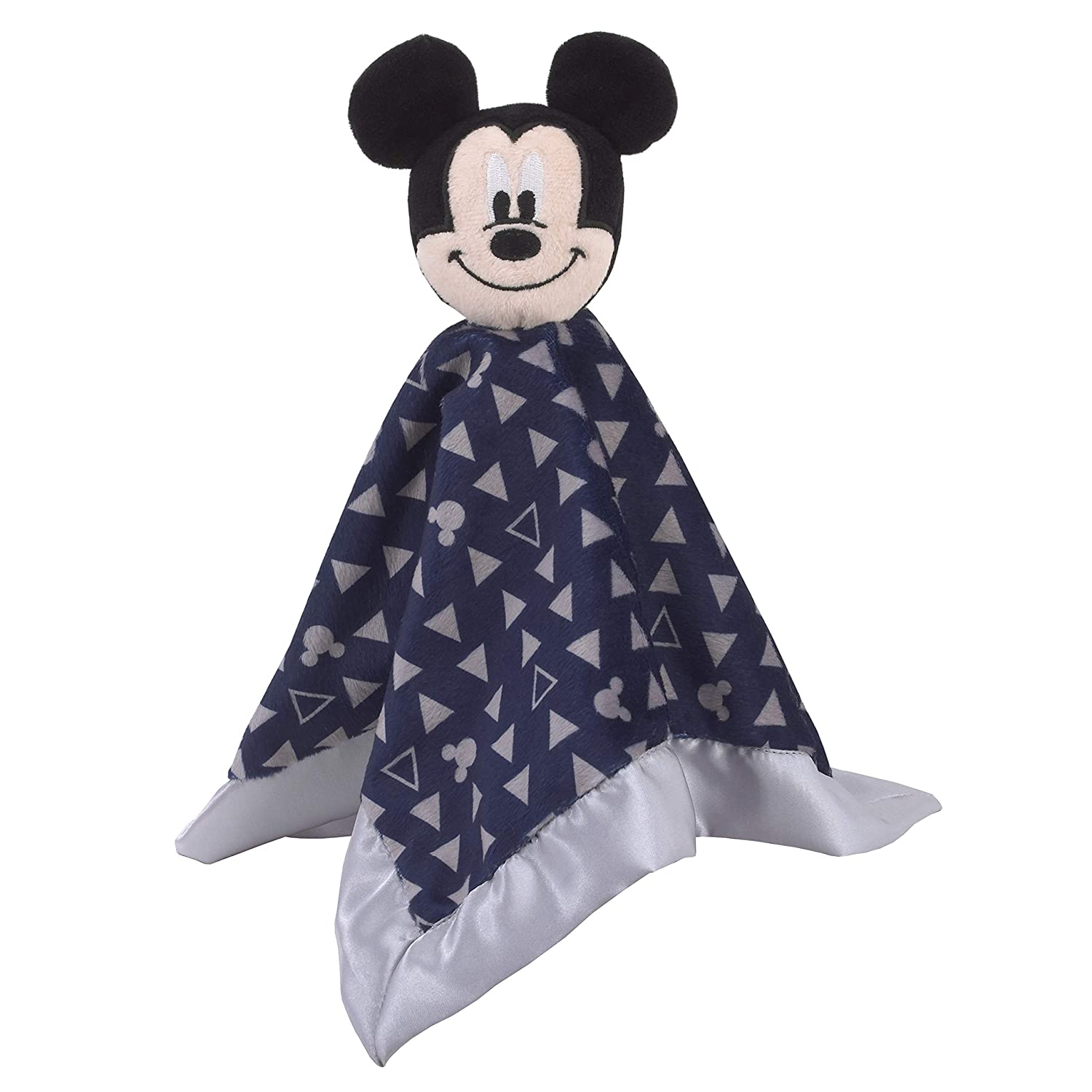 Disney Baby Boy Plush Mickey Mouse Blue Satin Security Blanket Lovey