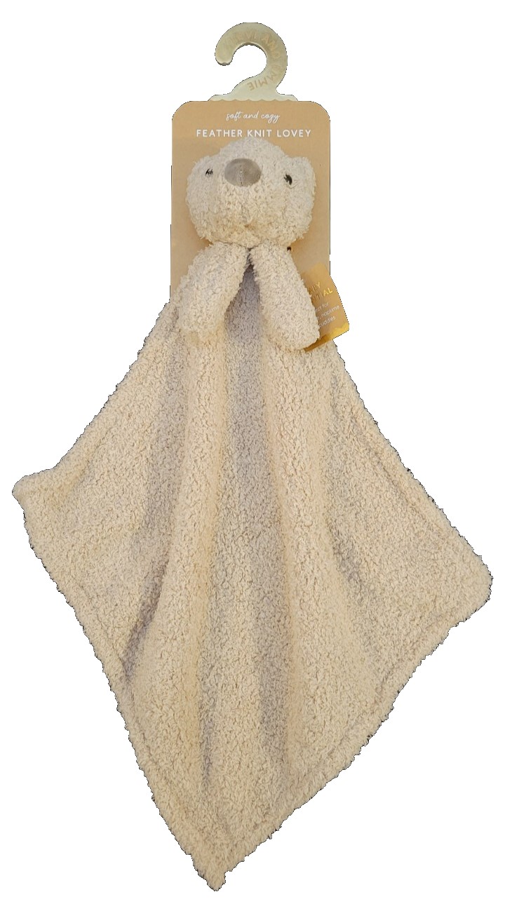 Levi and Emmie Baby Boy Girl Plush Light Brown Bear Security Blanket Lovey