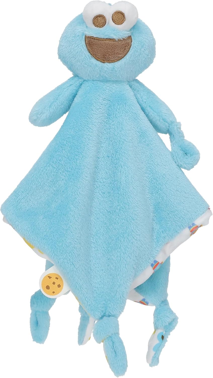 Kids Preferred Sesame Street Plush Cookie Monster Security Blanket Lovey