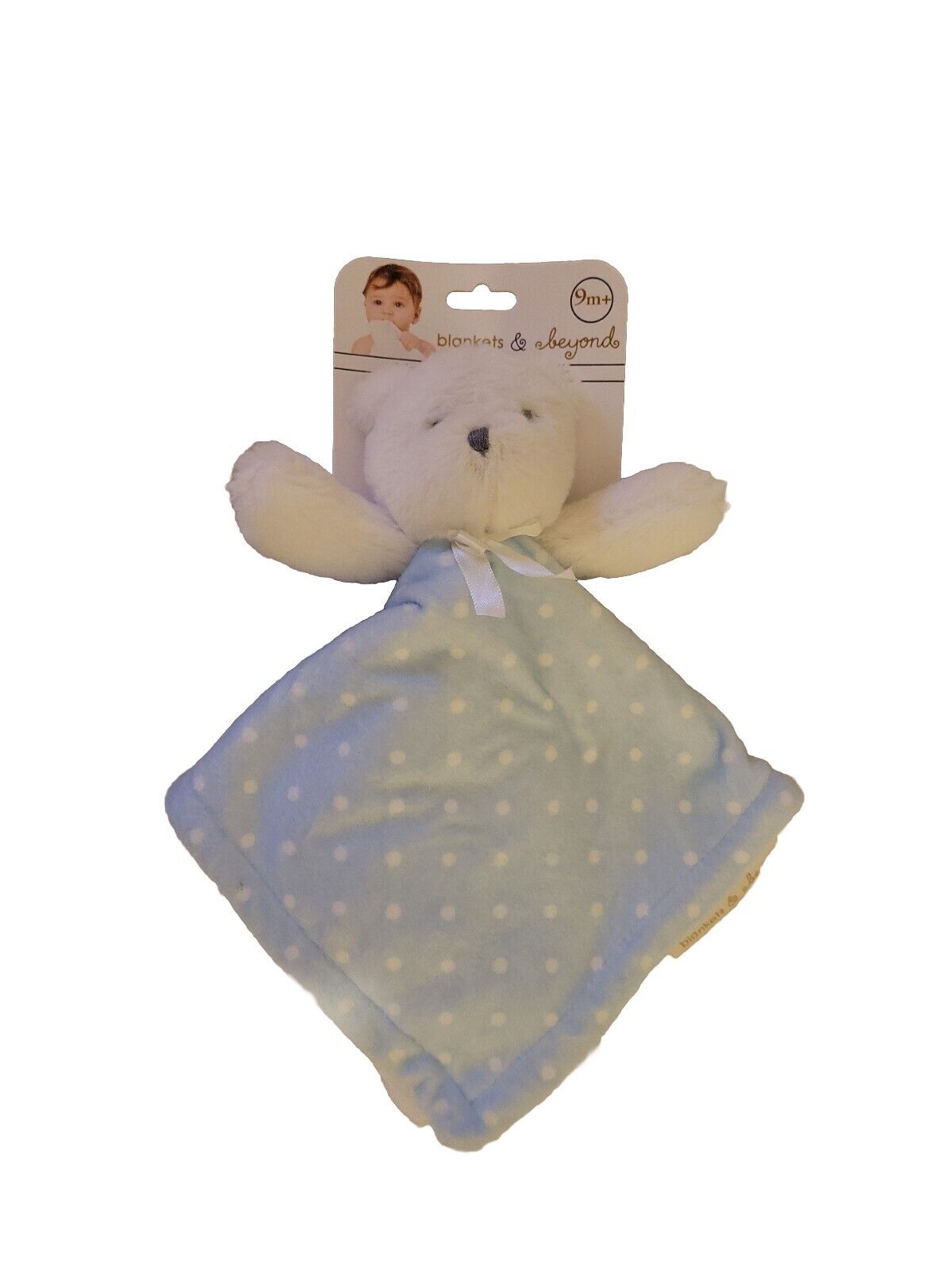 Blankets & Beyond Baby Boys Blue Plush Teddy Bear Security Blanket Lovey