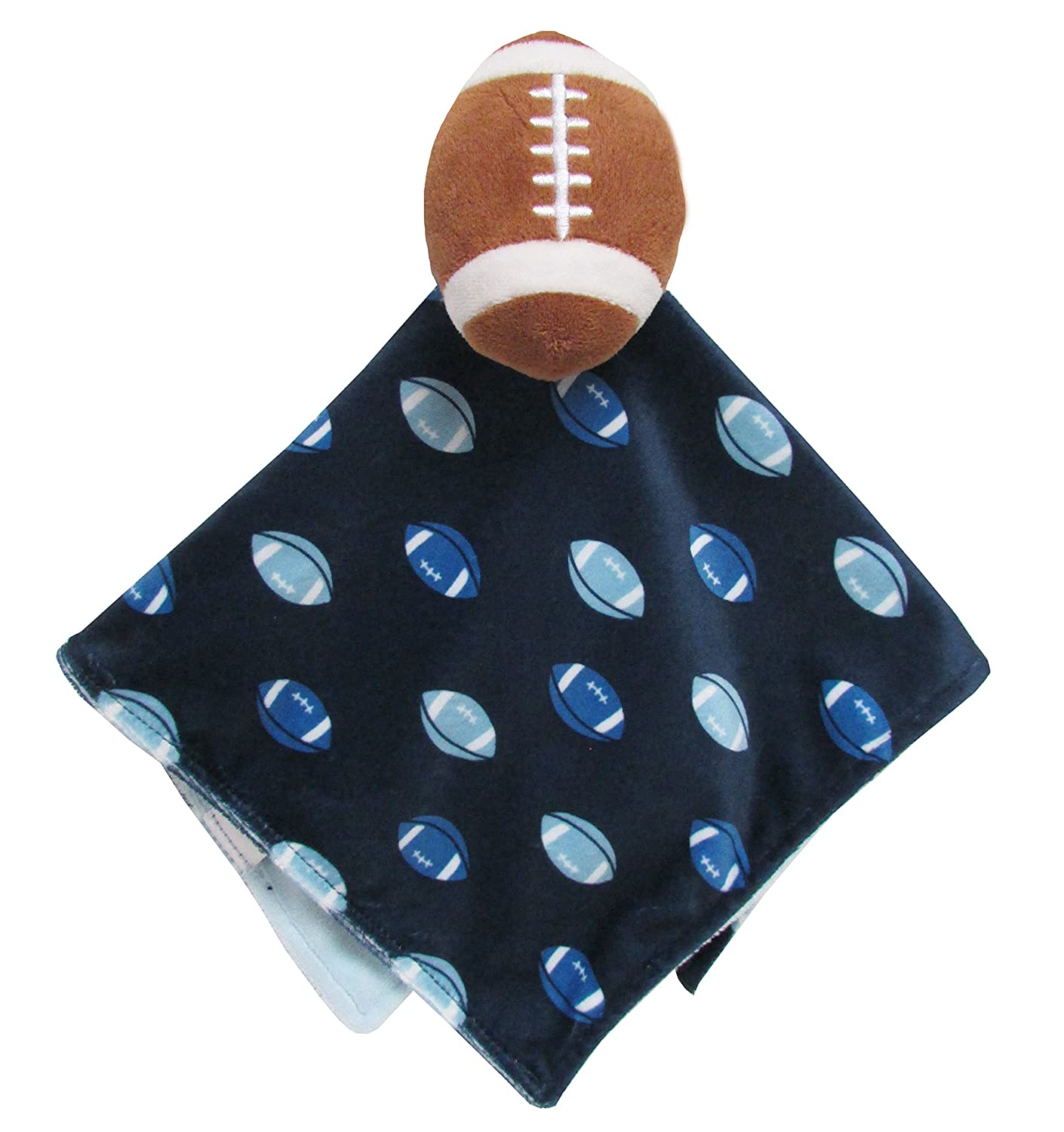 Carter's Baby Infant Boys Blue Plush Football Security Blanket Lovey