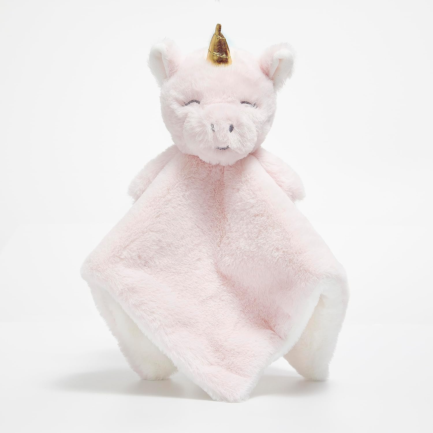 DreamGro Baby Girls Pink Plush Unicorn Security Blanket Lovey