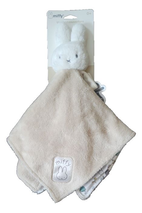 Kids Preferred Baby Girl Boy Plush White Beige Miffy Security Blanket Lovey