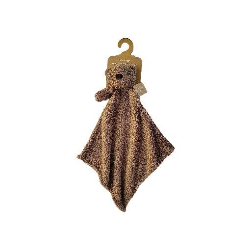 Levi and Emmie Baby Boy Girl Plush Brown Bear Security Blanket Lovey