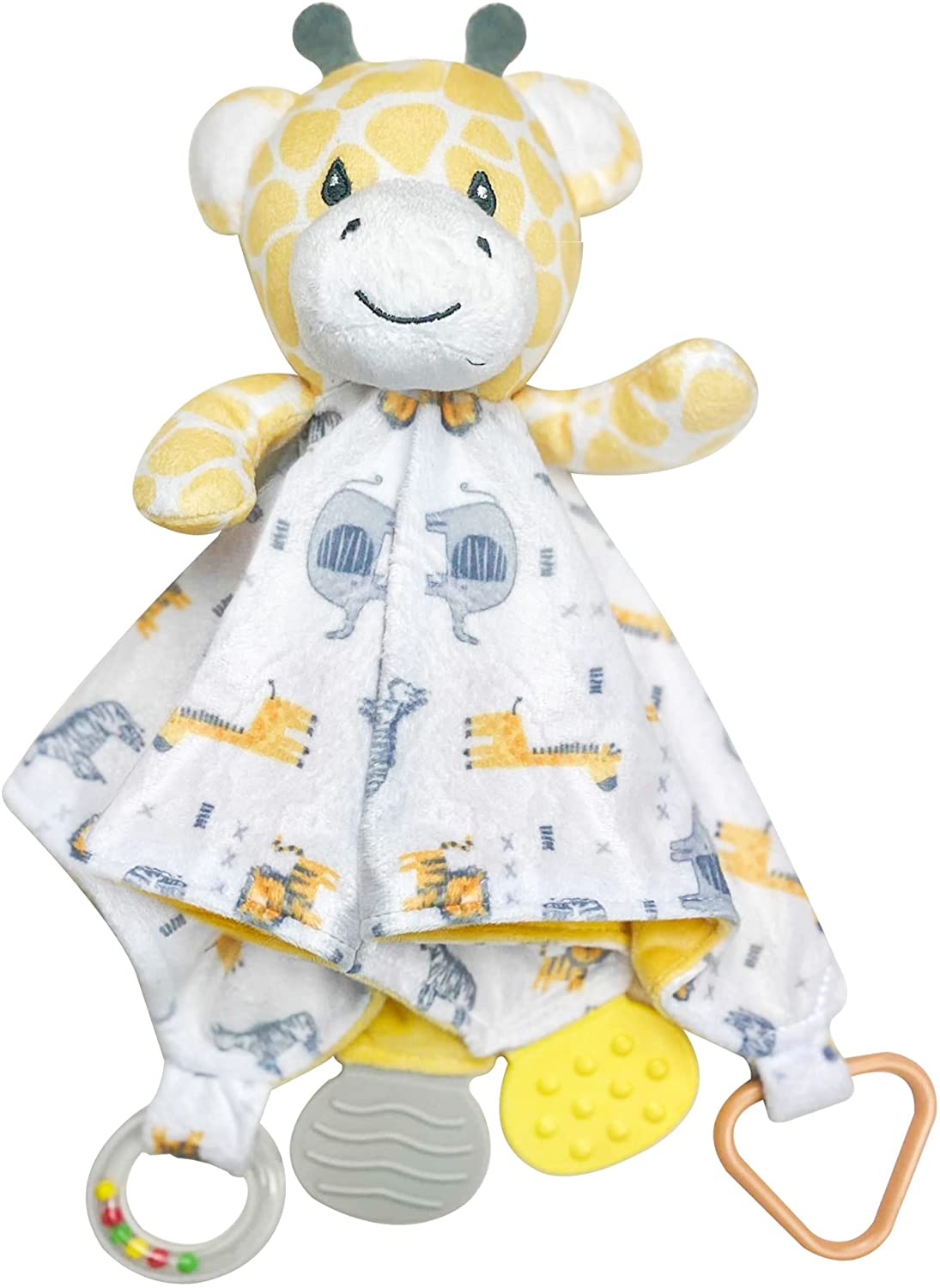 Modern Baby Boy Girl Plush Giraffe Snuggle Blankie Security Blanket Lovey