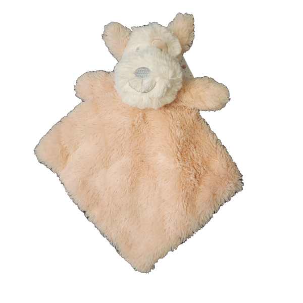 Oobles Baby Girl Plush Pink Puppy Dog Security Blanket Lovey